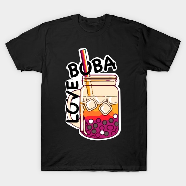 Love bubble tea T-Shirt by Prita_d